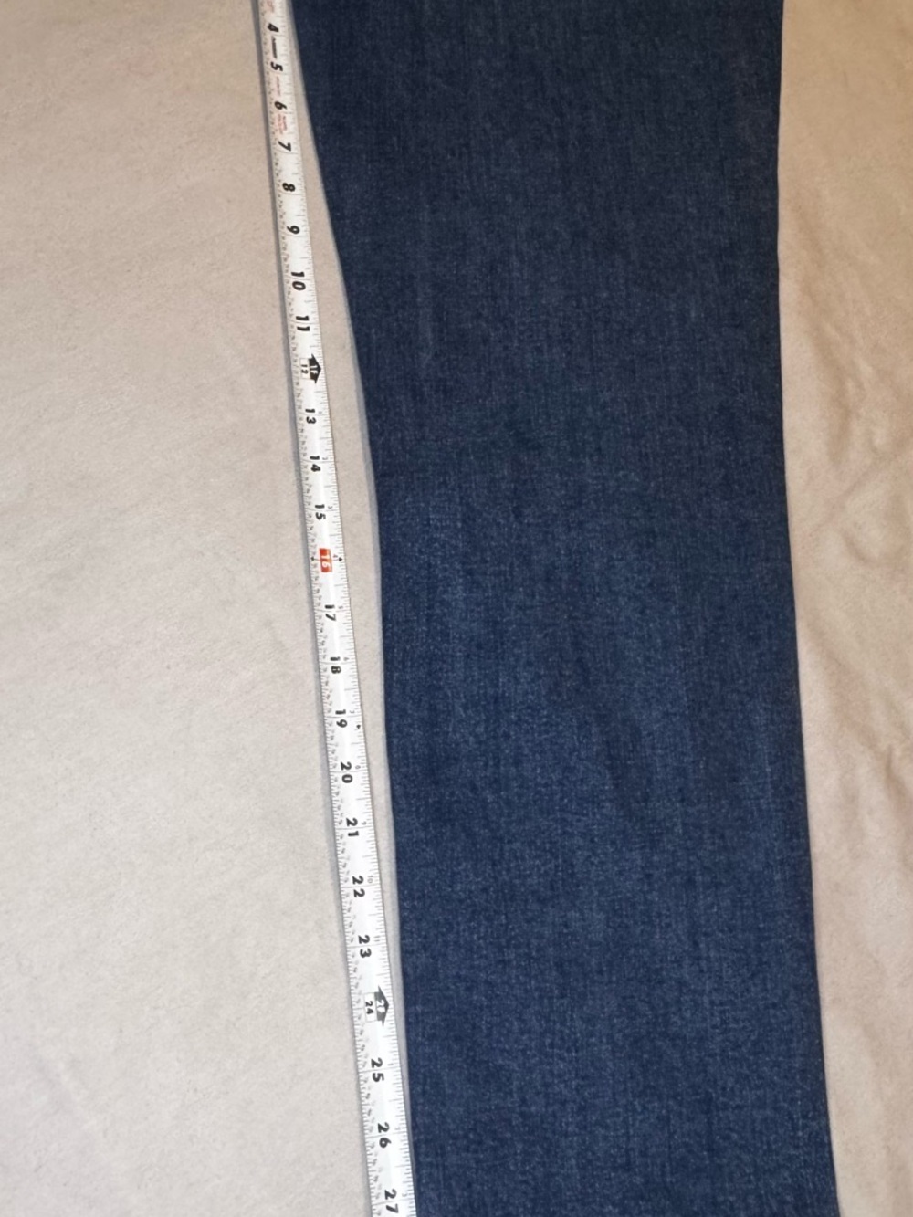 L.L. Bean Classic Fit Jeans Size 14 Dark Wash Straight Leg - Picture 8 of 10